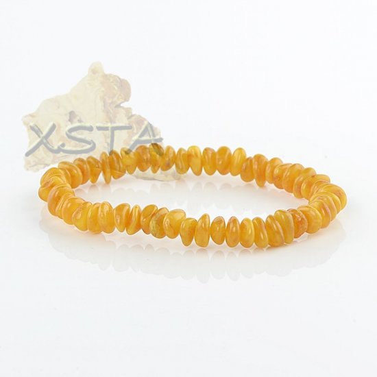 Amber natural beads bracelet - adults